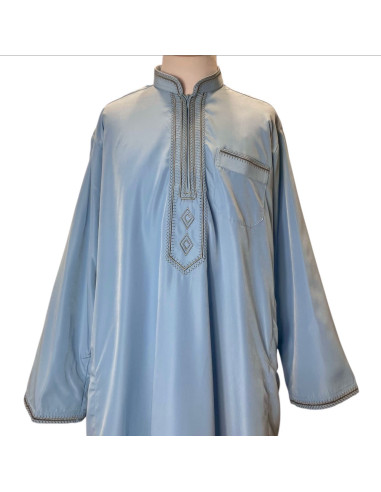 Qamis enfant garçon djellaba Kurta émirati blanc Enfant ( Tenue ind...