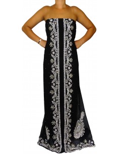  Tissus sari  Noir &...