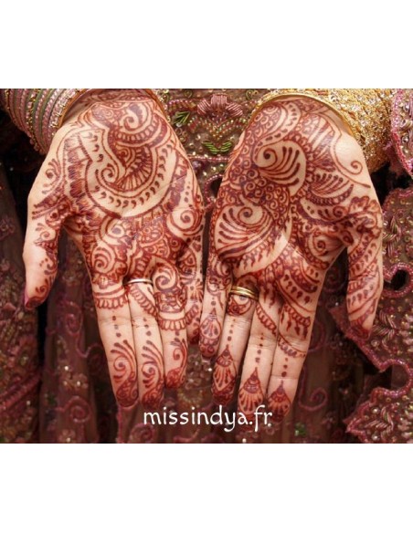 🌿 Cône de Henné Naturel Peeroo – Tatouage Mehendi Traditionnel, Henné Marron Foncé 🌿 |  - 3