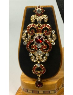 Parure Bollywood doré & Rouge RAVI FB17  - 1 2