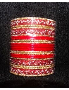 Bangles Doré et Rouge