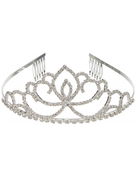 Diademe Couronne Argenté 7 Bijoux indiens
