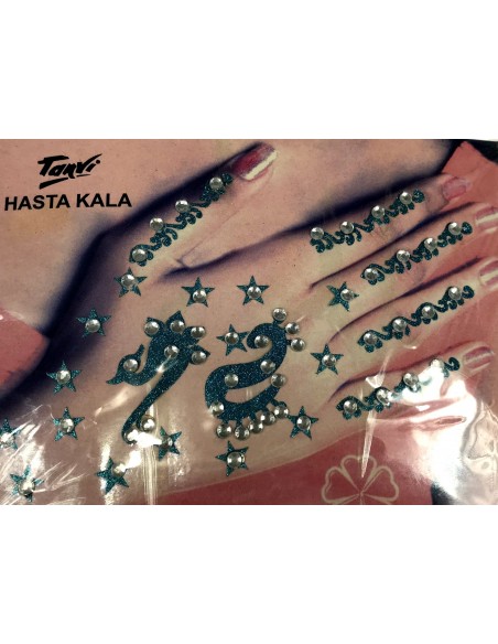 Bindi autocollant strass main  - 1