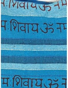 Sac bandouilère ethnique bleu  - 1 2