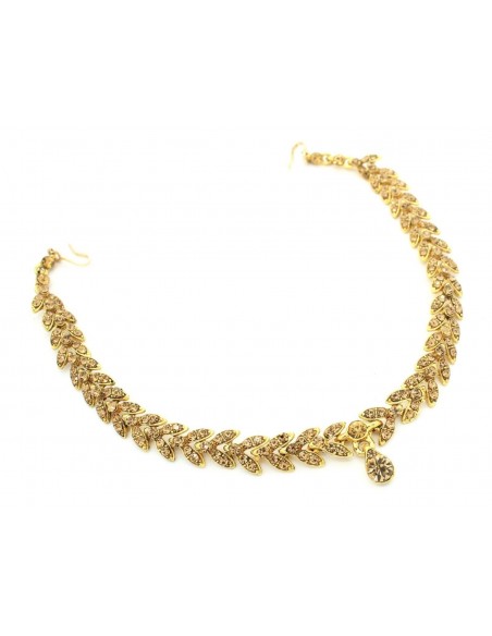 Bijoux tête Mathapati simple ambre  - 1