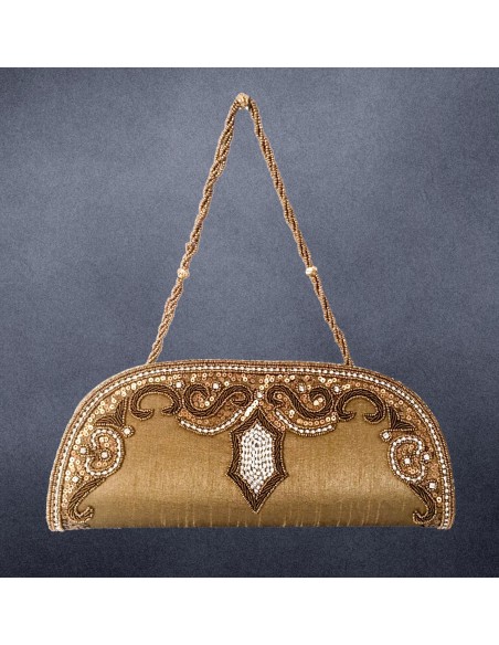 Pochette de soirée doré 2 Bazar indien