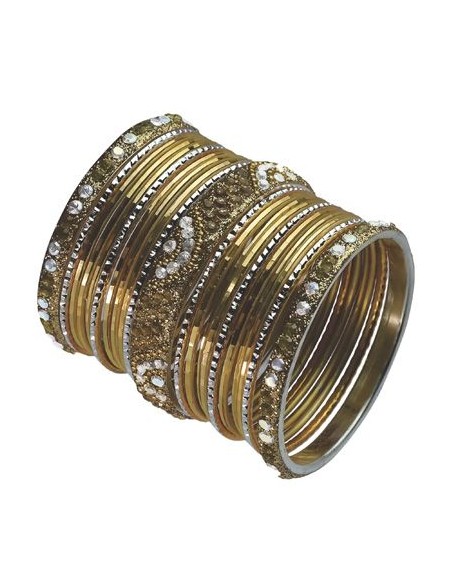 Bangles doré perlé muna Bijoux indiens