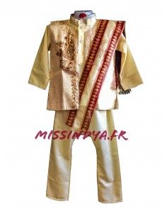 Kurta Enfant pas cher Beige... 2