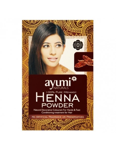 Ayumi Henna Mehandi Poudre Cheveux Main Henne mehendi