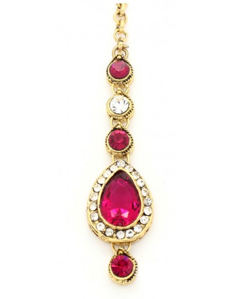 Maag Tikka Bijoux Front Doré et rose  - 1
