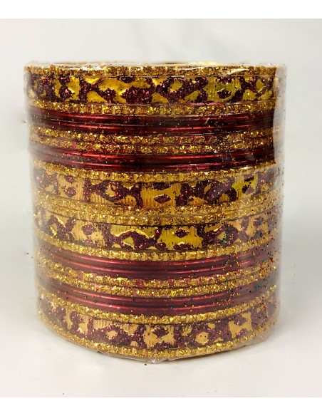 Bangles enfant Rouge et doré  Bijoux indiens