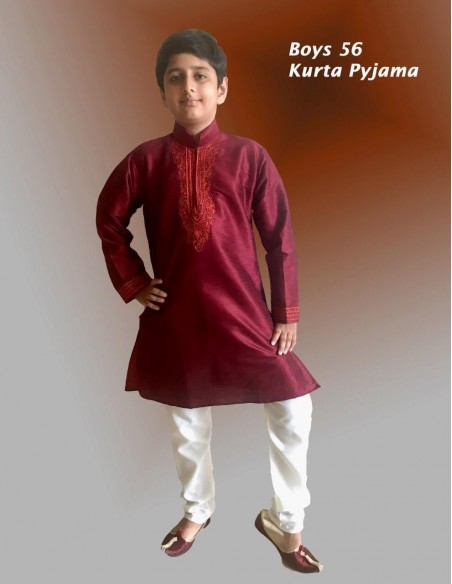 Kurta garcon rouge pavitra  - 1