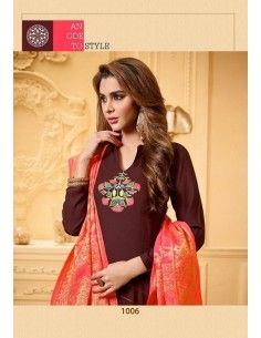 Salwar Kameez churidar Tenue indienne Kanchipuram  - 1 2
