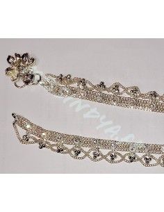 Payal bijoux  de chevilles argenté  - 1 2