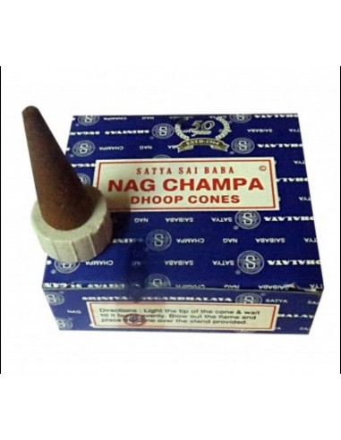Cône encens Nag Champa bleu  - 1