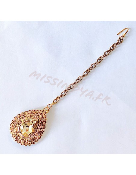 Maag Tikka Bijoux de tête doré ambre  - 1