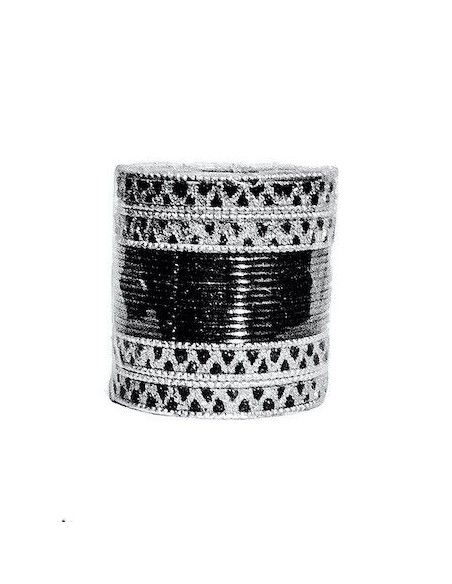 Bangles Argenté et Noir  - 1