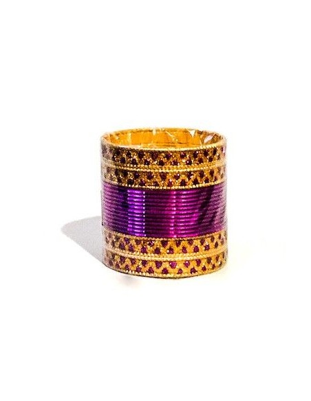 Bangles Doré et Violet  - 1