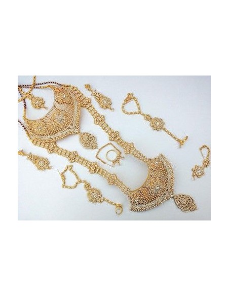 Parure Marié 8 pieces ANITA Doré  - 1