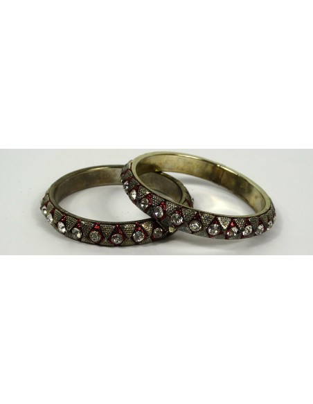 Lot de 2 bracelets Rouge 013 Bijoux indiens