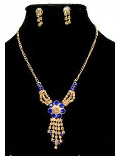 Pendentif enfant doré et BLEU MR19  - 1 2