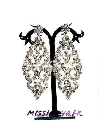 Boucles d'oreilles argenté  - 1