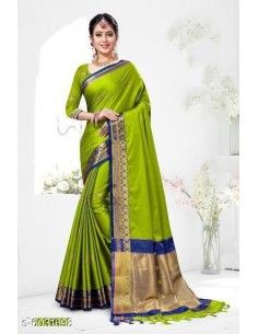 Sari indien aloka Vert  - 1