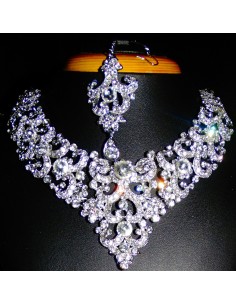 Parure indienne Preeya argenté 2