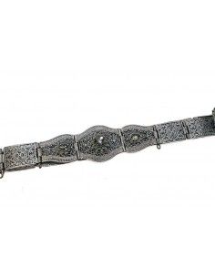 ceinture métal bronze argenté  - 1 2