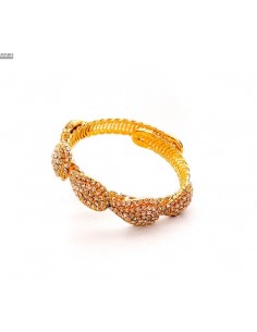 Bracelets doré et strass  - 1