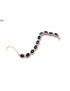 Bracelets strass argenté et pierres bleu  - 2 2