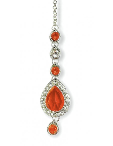 Maag Tikka Bijoux Front Argenté & orange  - 1