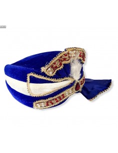 Pagdi Chapeau indien Bleu  - 1 2