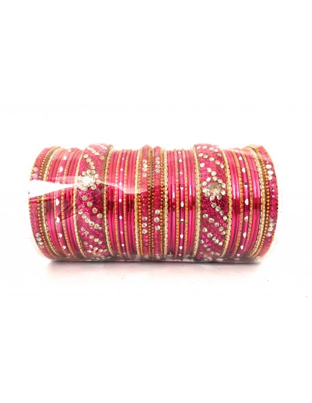 Bangle indien perlé Rose doré GF Bijoux indiens