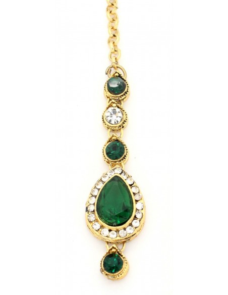 Maag Tikka Bijoux Front Doré  Vert  - 1
