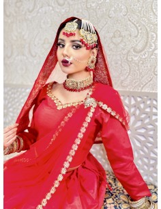lehenga choli IMAN rouge  - 1 2