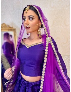 lehenga choli IMAN violet  - 1 2