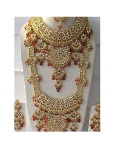 Parure Rouge Doré 8 pièces  - 1 2