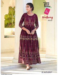 Robe longue Kurti Walkaway Tunique indienne ethnique Boheme Chic  - 1