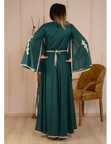 Caftan Takchita Vert Robe oriental pas cher  - 2