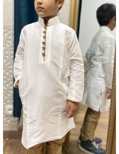 Kurta garcon blanc pavitra  - 1 2