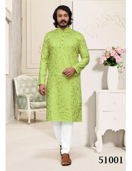 kurta Homme indien pas cher vert  - 1