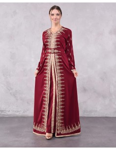 Caftan Takchita Rim Rouge Dore robe oriental RIM SEP22  - 1