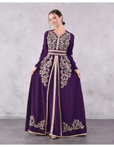 Caftan Takchita Violet robe oriental RIM SEP22  - 1