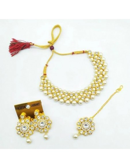 PARURE BIJOUX INDIENNE Rania Doré  - 1