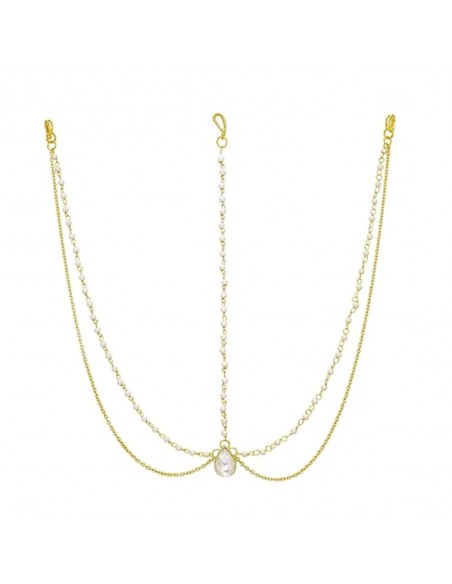 Bijoux tête Mathapati 3 branches Dore  - 1