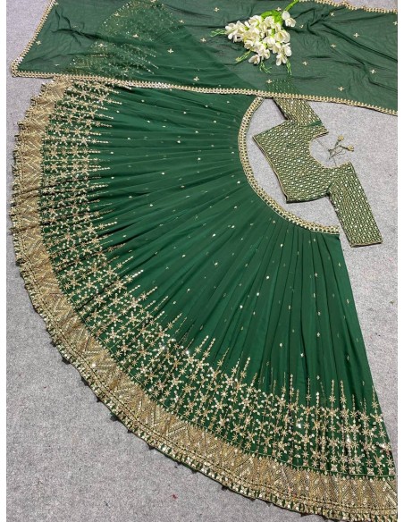 Lehenga choli Neesha Vert  - 1