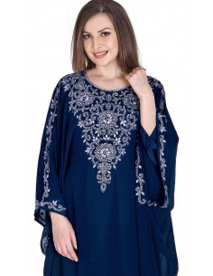 Robe Dubai farasha Bleu marine  - 1 2