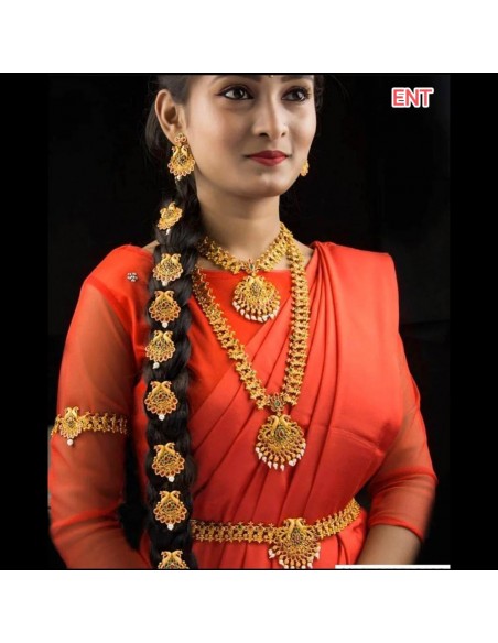 parure  bijoux danse indienne Rani doré  - 1